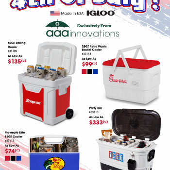 4th of July IGLOO Coolers