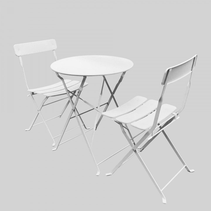Bistro Table Set White Outdoor Living Products A leading