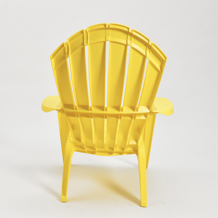 Yellow Plastic Adirondack Chair Tables/Chairs/Displays