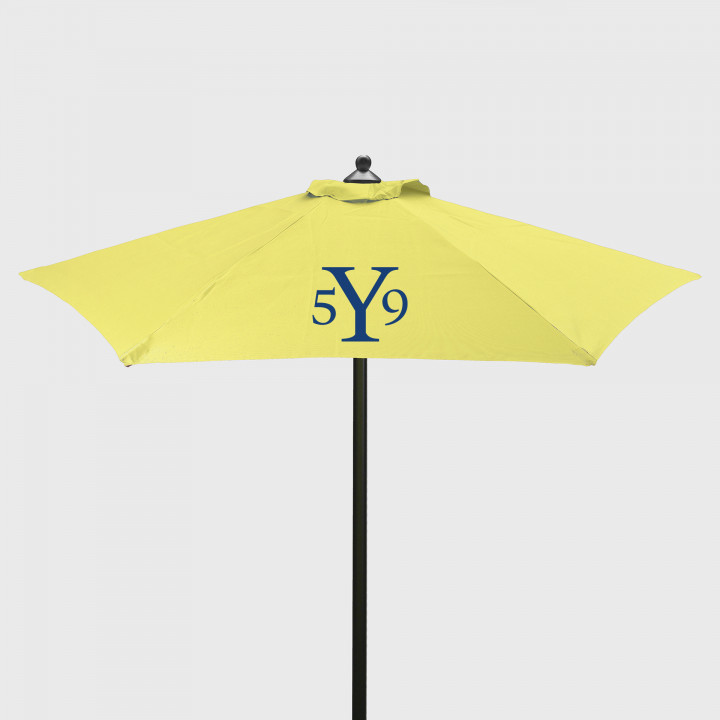 7' Steel Market Umbrella Yellow Yellow 7' Steel Market Umbrella