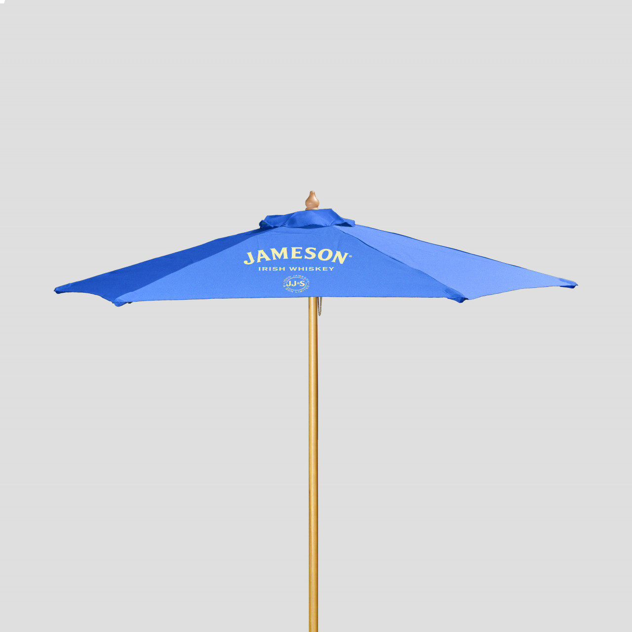 Deep Blue 7' Wood Market Umbrella RainAlertz Umbrellas Products