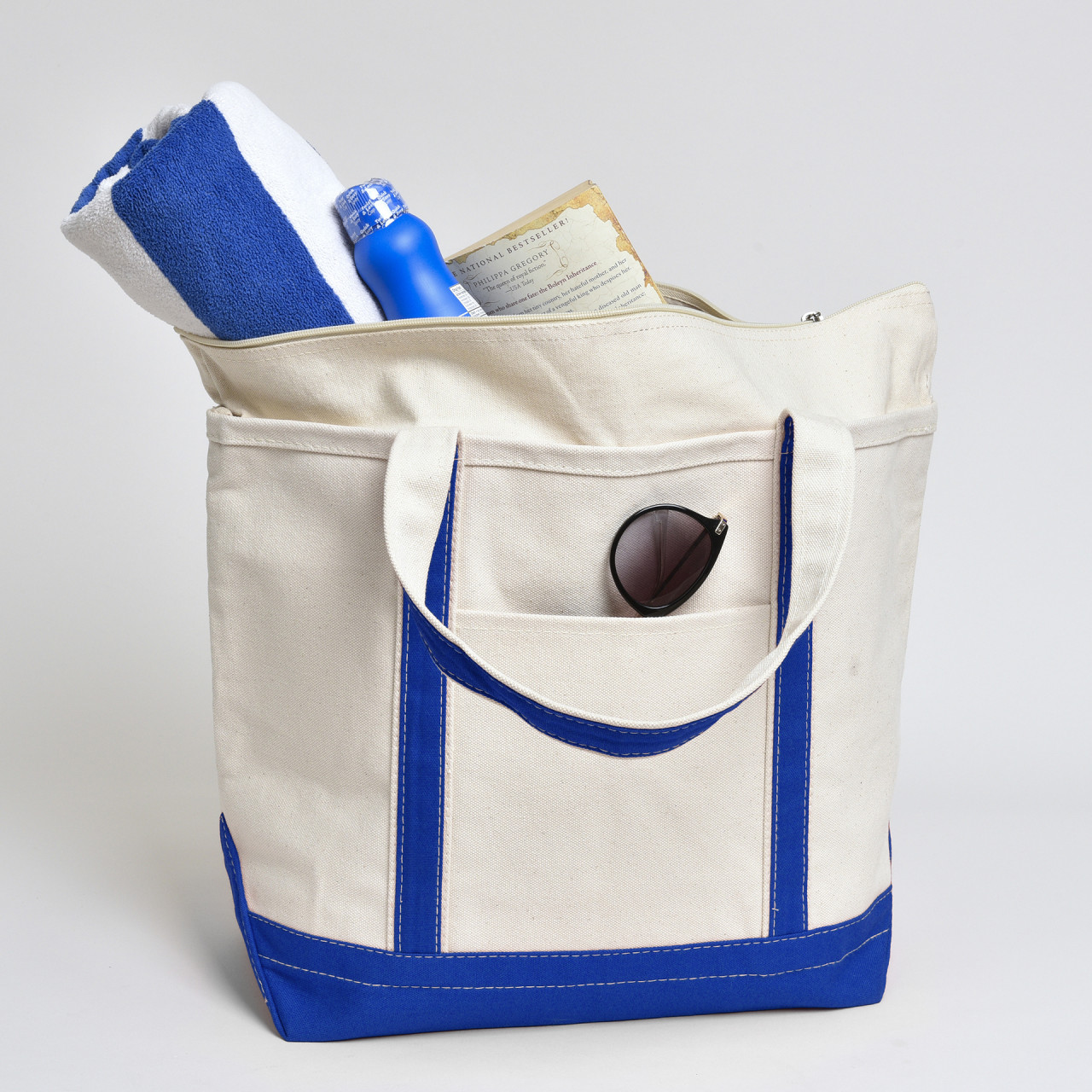 Classic Boat Bag | Natural/Royal | Satchels NY Bags | Products | A ...