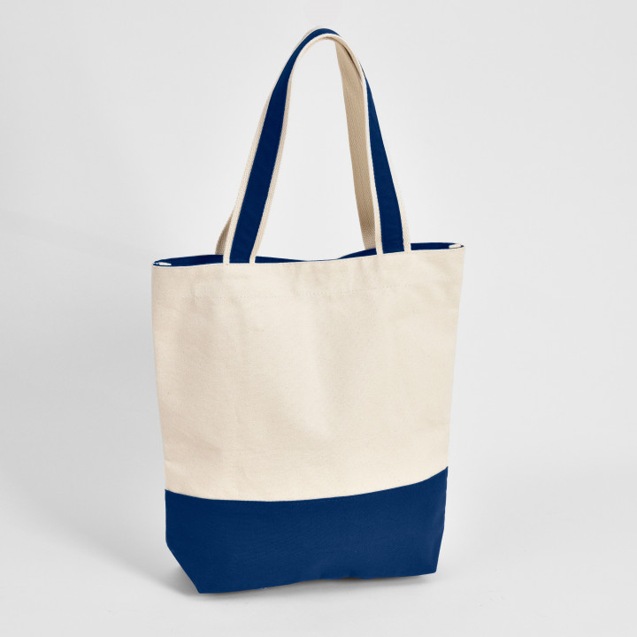 Carry-all Tote | Natural/Navy | Satchels NY Bags | Products | A leading ...