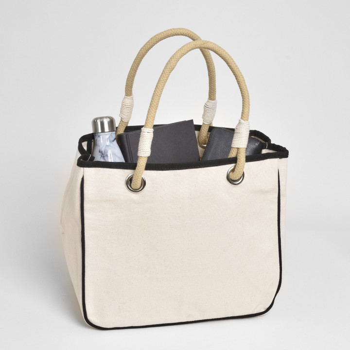 Natural/Black | Rope Tote | Satchels NY Bags | Products | A leading ...