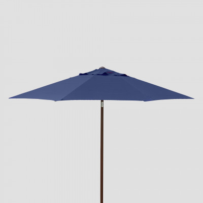 9' Wood Look Market Umbrella