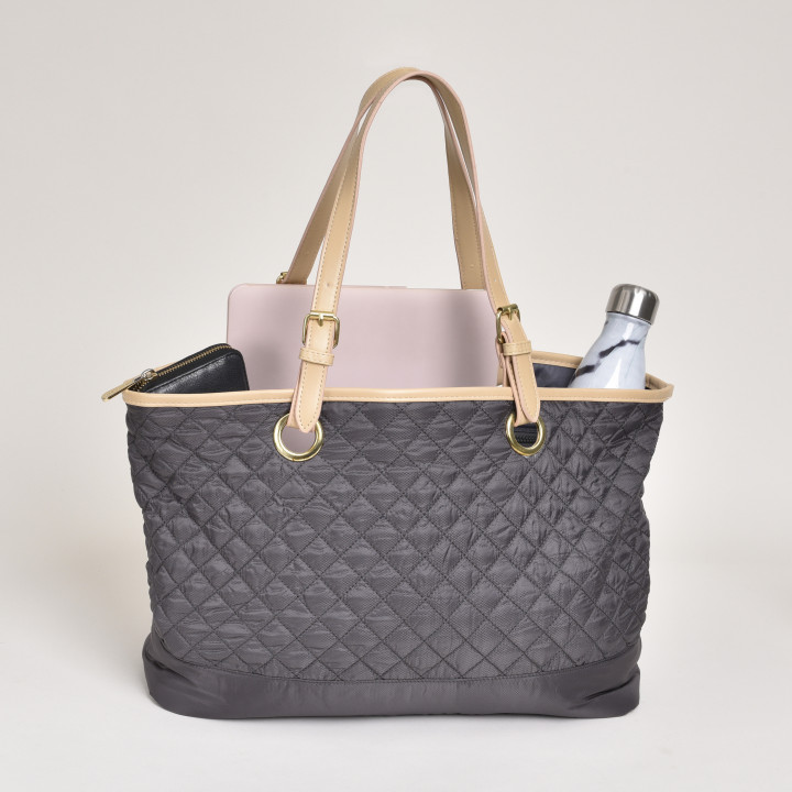 cleo quilted tote
